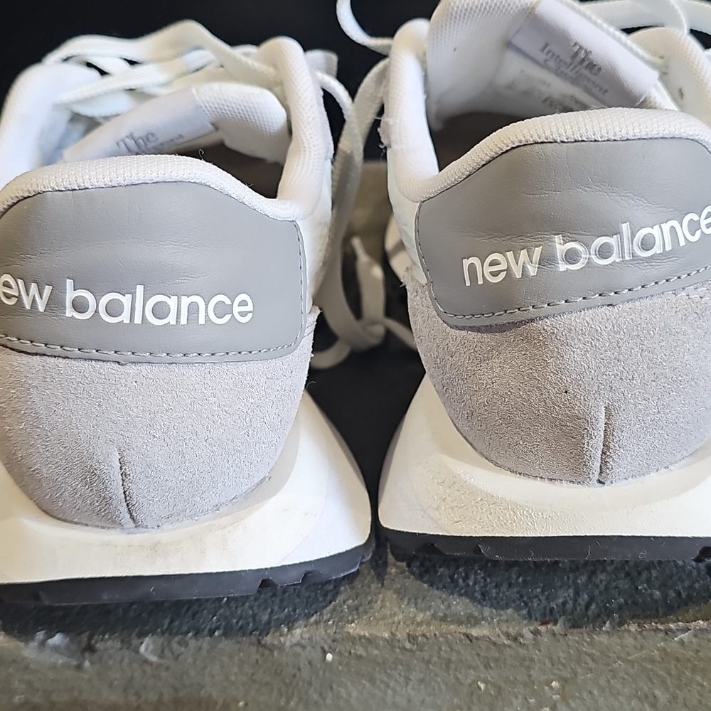 New Balance White & Light Gray Casual Runner Sneakers - Picture 4 of 8